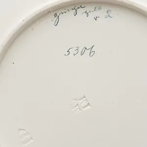 Бисквитная Графика, Декоративная Тарелка «ОХОТНИЧИЙ ДОМ» Фарфор, Германия - 1984г.