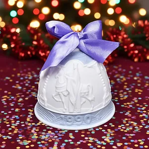 Коллекционный Фарфоровый Колокольчик «РОЖДЕСТВО - 1990 год», Lladro Испания.