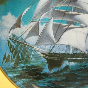 Коллекционная Тарелка «Парусные Корабли - СUTTI CARK» Фарфор США, The FRANKLIN MINT -1981 год.