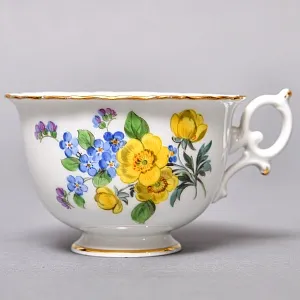 Чайный набор «Мейсенский букет» на 6 персон, Фарфор MEISSEN Германия, 1924 - 1934 годы. 