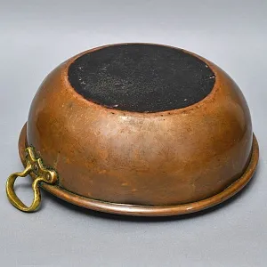 Большой Медный таз для варки варенья на 12-ть литров, Франция - первая половина ХХ века.