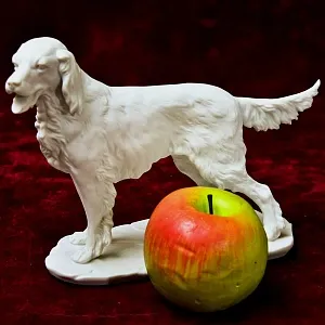 Бисквитный Фарфор Коллекционная Статуэтка «Собака - СЕТТЕР»,  Kaiser Германия - 1979 г.