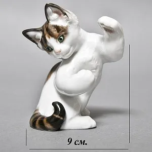  Коллекционная Фарфоровая статуэтка «Игривый Котенок», ROSENTHAL Германия - 1957 год. 