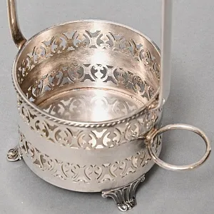 Хрустальная Емкость - Банка с крышкой для солений, Elkington & Co. Англия, SHEFFIELD.