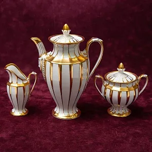 Чайный Сервиз в стиле АМПИР на 12 персон - 42 предмета, Furstenberg, Германия середина ХХ века.