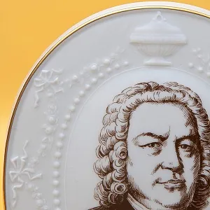 Фарфоровое Панно - Плакетка «Иоганн Себастьян Бах», MEISSEN Германия - 1978 год.