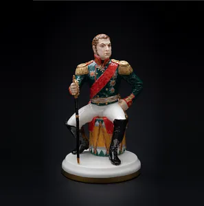 Коллекционная Авторская Статуэтка «Генералы Отечественной Войны 1812 года - Дохтуров Д.С.», фарфор, Россия. 
