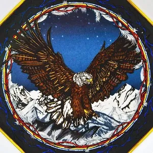 Редкость! «Белоголовый Орлан» -  Коллекционная Фарфоровая Тарелка - Пепельница, VERSACE.