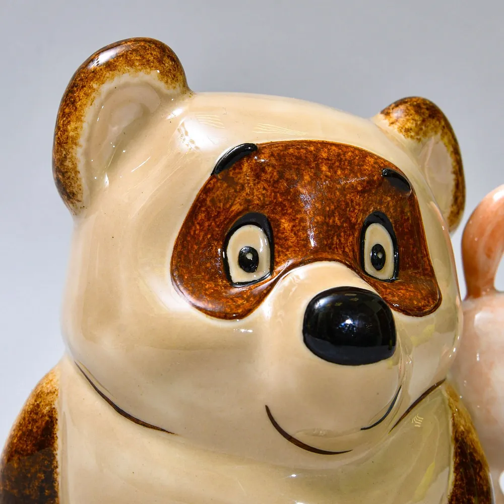 Авторская Коллекционная Фарфоровая Статуэтка «Винни - Пух и Пятачок», Россия.