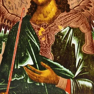 Фарфоровая Икона - Картина - Пласт «Архангел Гавриил», HEINRICH Германия, вторая половина ХХ века.