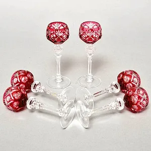 Набор Хрустальных Рюмок «Die Eingebung», WMF Cristal Cabinet Германия, 60 -гг.