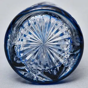 Редкость! Малый Хрустальный Графин - Штоф «Аквамарин» VAL SAINT LAMBERT Бельгия, конец 50-х гг.