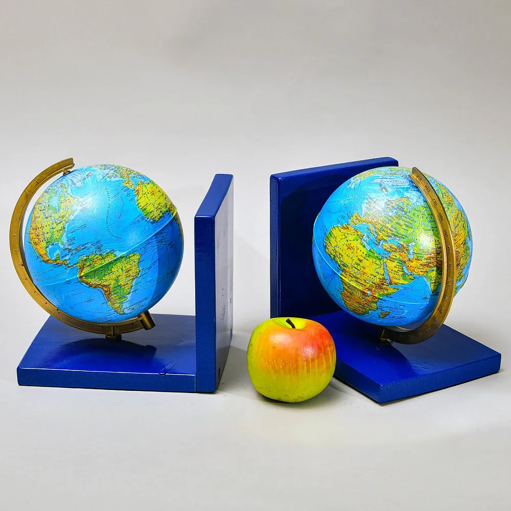 Большие Букенды - Держатель - Ограничитель - Подставка для книг «Глобус», Россия.