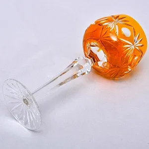 Бокал для Вина из Цветного Хрусталя, Annahütte Германия, 60 -е годы ХХ века.