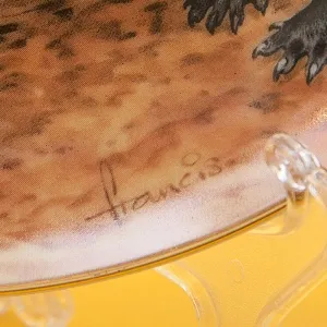  Коллекционная Тарелка «Лесной Год, АПРЕЛЬ. Скунсы» Фарфор, Англия -1982 год.