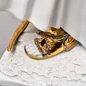 Большая Авторская Фарфоровая статуэтка «Самурай - Путь Воина», Ahura Италия, 80-е годы ХХ века.