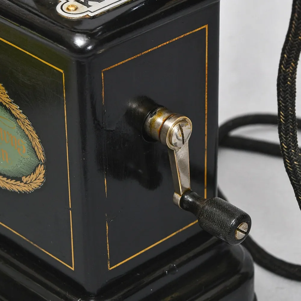 Антикварный Настольный Телефонный аппарат - Телефон «Kjøbenhavns Telefon - KTAS», Дания -1905 год.