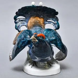 Птица Фарфоровая статуэтка «Охота - Тетерев», Карл Энс / Karl Ens Германия - 1958 год.