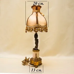 Винтажная Настольная Электрическая Лампа - Светильник «Путти - Ангелочек» Франция.