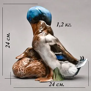 Коллекционная Фарфоровая статуэтка «Птицы. Утка и Селезень», ROSENTHAL Германия, 1922 - 1933 годы.