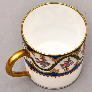 Коллекционная Кофейная пара «Цветочный калейдоскоп», Фарфор Raynaud & C., Limoges Франция.