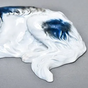 Коллекционная статуэтка «ОХОТНИЧЬЯ СОБАКА. Русская псовая борзая», Фарфор ROSENTHAL Германия.