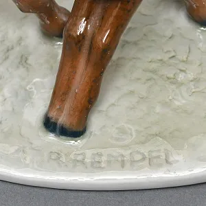 Коллекционная Фарфоровая статуэтка «Олениха и олененок», ROSENTHAL Германия -1948 год. 