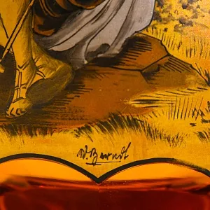 Авторская Коллекционная Ваза - Кубок «Свидание», Хрусталь OERTEL & Co, Богемия.