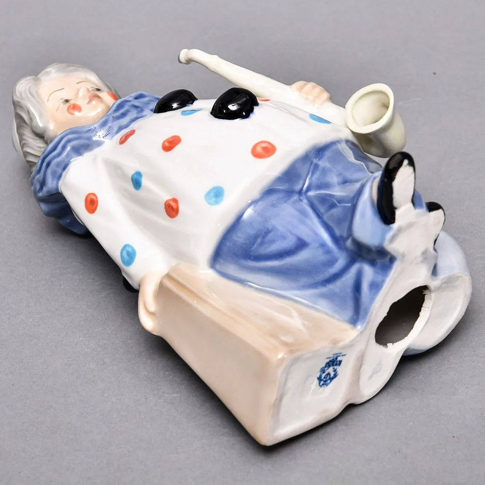 Фарфоровая статуэтка «Клоун с cаксофоном», TENGRA Испания, вторая половина ХХ века.