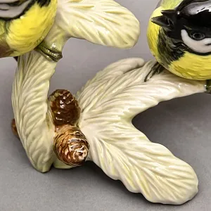 Фарфоровая Статуэтка «Пара Птиц - Синички», Hutschenreuther Германия - 1969 год.