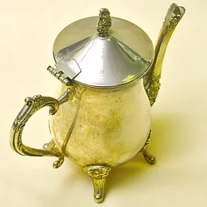 Винтажный Металлический Кофейник - Чайник на 0,5 л. Silverplate, SHEFFIELD Англия 50-е гг.