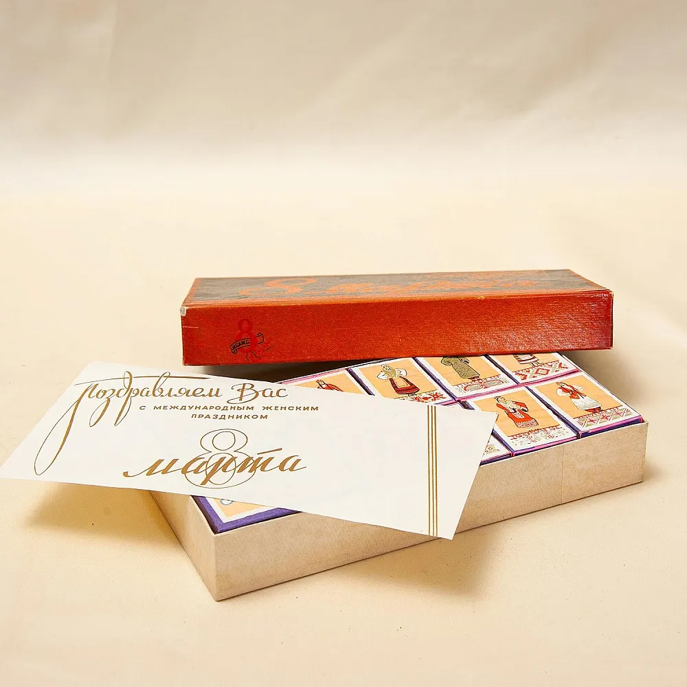 Памятный Сувенирый Набор - Хозяйственные Спички «8 -е МАТРА», СССР - 1967 год.