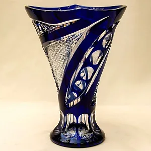 Большая Хрустальная Ваза серия «FLIRT», BEYER Германия 70-е годы. Н - 26,5 см.