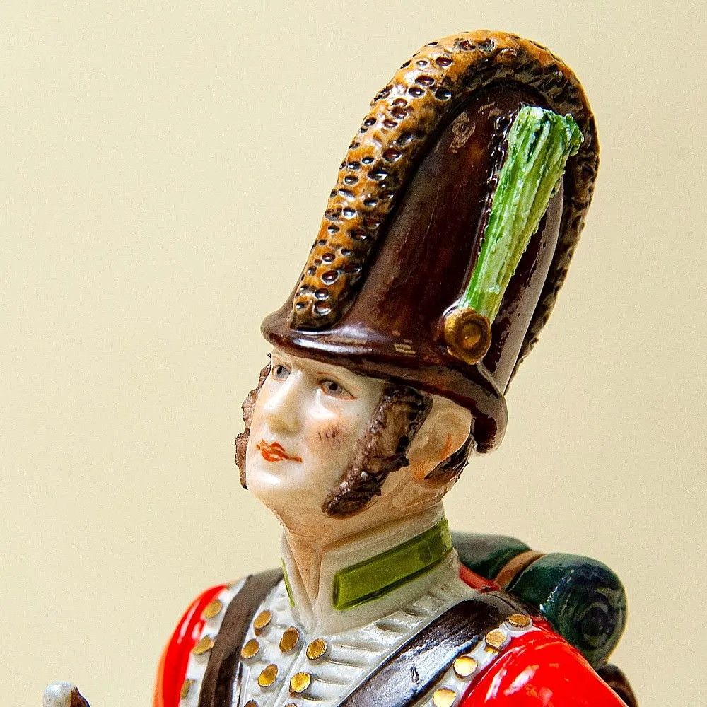 Редкая Коллекционная статуэтка «Солдат 87-го пехотного полка», Фарфор, RUDOLF KAMMER, Германия.