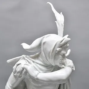  Редкая! Большая Фарфоровая статуэтка «МЕФИСТОФЕЛЬ», Scheibe-Alsbach Германия. 