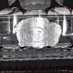 Хрустальная Шкатулка - Конфетница - Орешница, VAL SAINT LAMBERT Бельгия середина ХХ века.