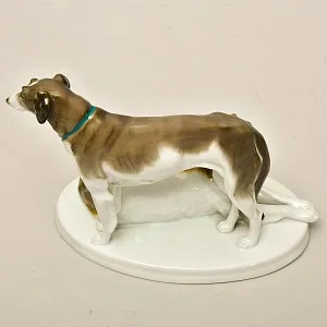 Фарфоровая Статуэтка Пара Собак «Русские Псовые Борзые»,Карл Энс / Karl Ens, Германия -1932 год.