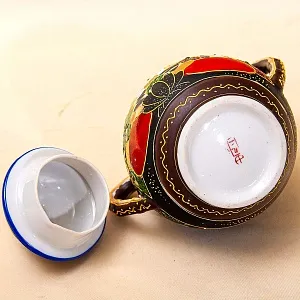 Антикварный Чайный фарфоровый сервиз в стиле Satsuma, Япония, FUTAJI, первая половина ХХ века.