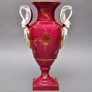 Коллекционная Фарфоровая Ваза «Битвы Наполеона», Couleuvre Франция, середина ХХ века.