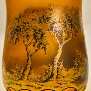 Авторская Коллекционная Ваза - Кубок «Свидание», Хрусталь OERTEL & Co, Богемия.