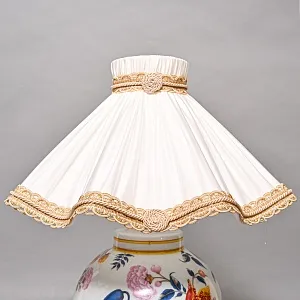 Настольная Электрическая Лампа - Светильник «Цветущий Гранат» Фарфор PORCELAIN DE PARIS, Франция.