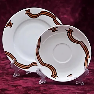 Коллекционный Чайный сервиз «Эгоист» - «65 лет Победы», Фарфор ИФЗ, Россия. 