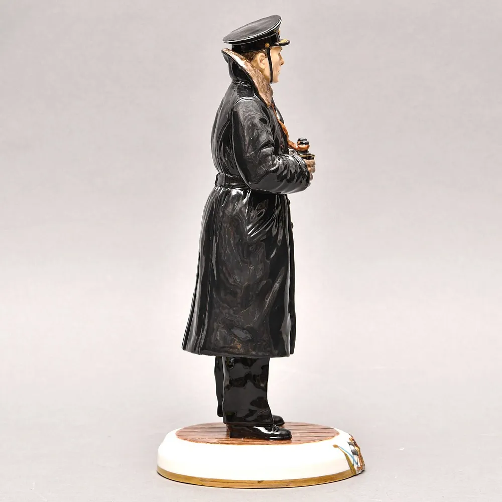 Коллекционная Авторская Статуэтка «Адмирал СССР - Головко А.Г.», фарфор, Россия. 