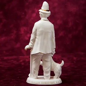 «Карандаш и Клякса» - Авторская Коллекционная Фарфоровая Статуэтка Клоун, Россия.