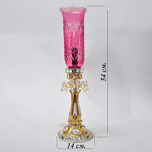 Парные Хрустальные Электрические Лампы - Светильники - Ночники, Германия, начало ХХ века.