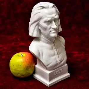 Коллекционный Фарфоровый Бюст - Статуэтка «Композитор Ференц ЛИСТ - LISZT» HEREND Венгрия.
