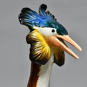 Редкость!  Птица - Большая Фарфоровая статуэтка «Чомга - Поганка» Карл Энс / Karl Ens, Германия -50 гг.