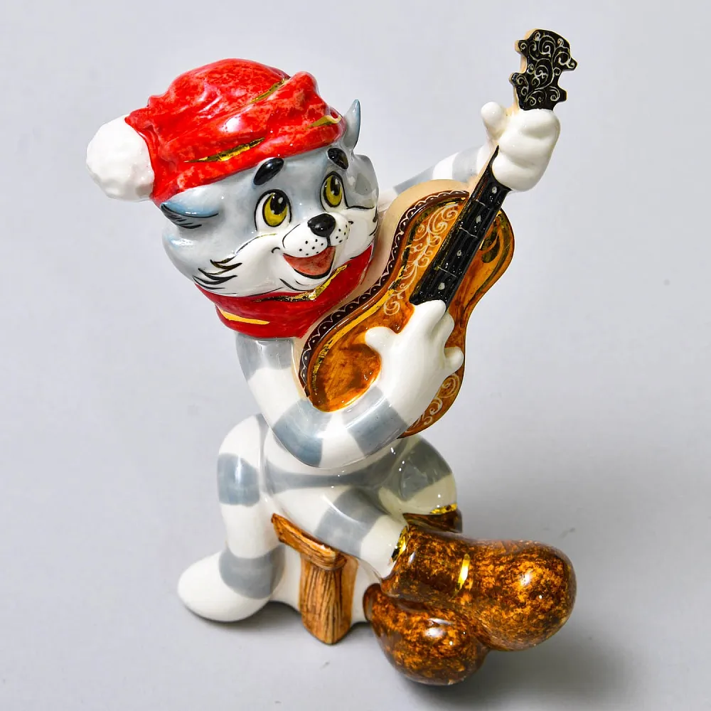 Авторская Коллекционная Фарфоровая Статуэтка «Кот Матроскин», Россия.