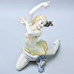 Авторская Коллекционная Статуэтка «ТАНЦОВЩИЦА - ТАНЕЦ», фарфор Hutschenreuther, Германия 1955-1968 годы.