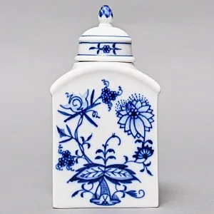 Фарфоровая Чайница с крышкой «Луковый узор», MEISSEN / МЕЙСЕН Германия, вторая половина ХХ века.